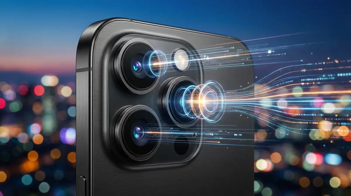 iPhoneカメラのレンズと主要機能（イメージ）