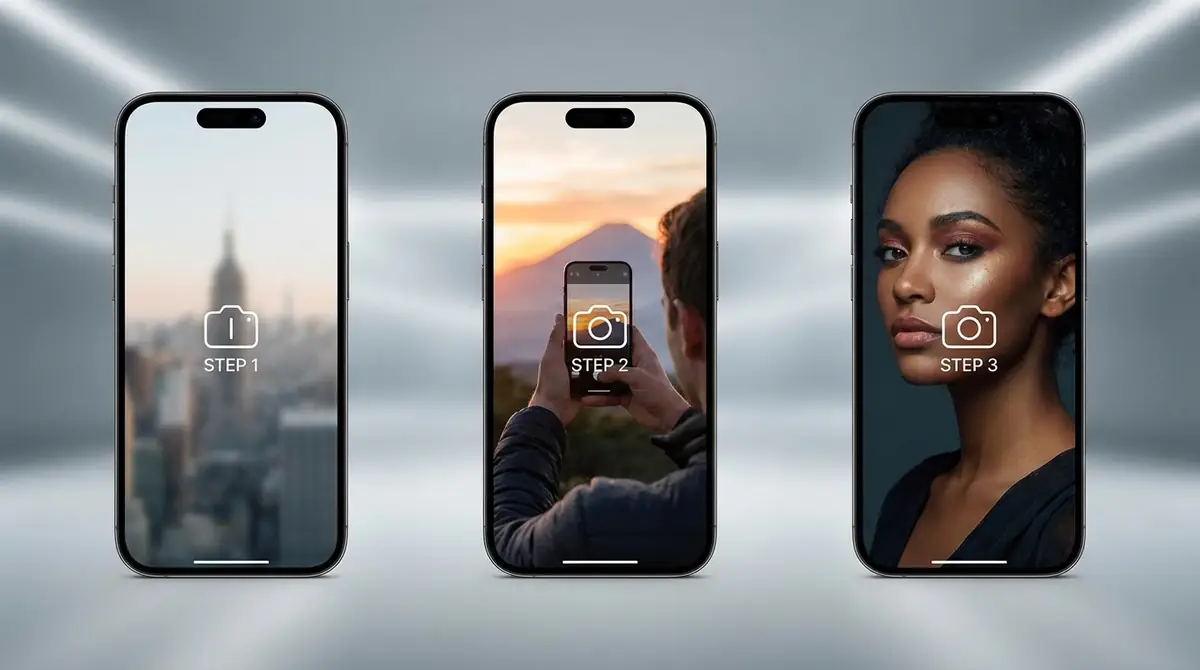 まとめ｜iPhoneカメラを使いこなす3ステップ（イメージ）