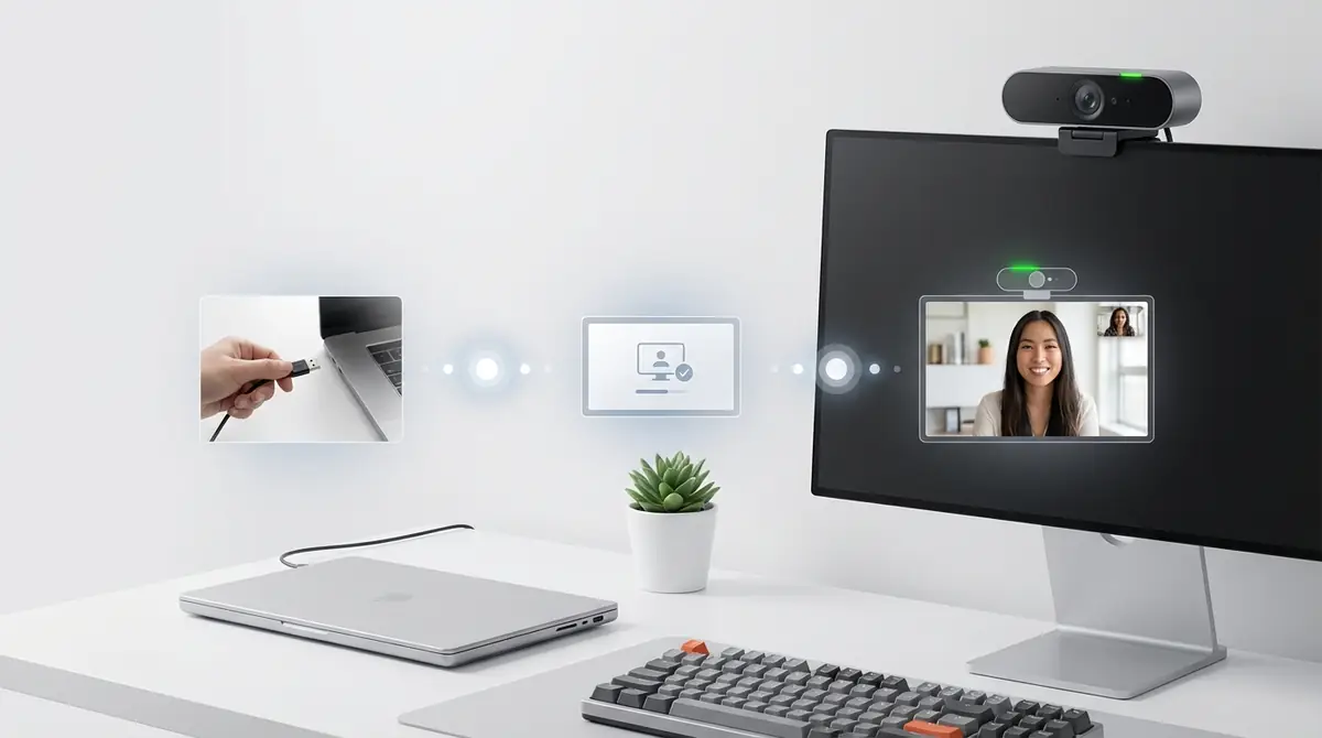 【結論】Webカメラは3ステップで使える