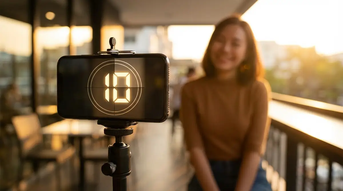 スマホのセルフタイマー撮影とは?30秒でわかる基本