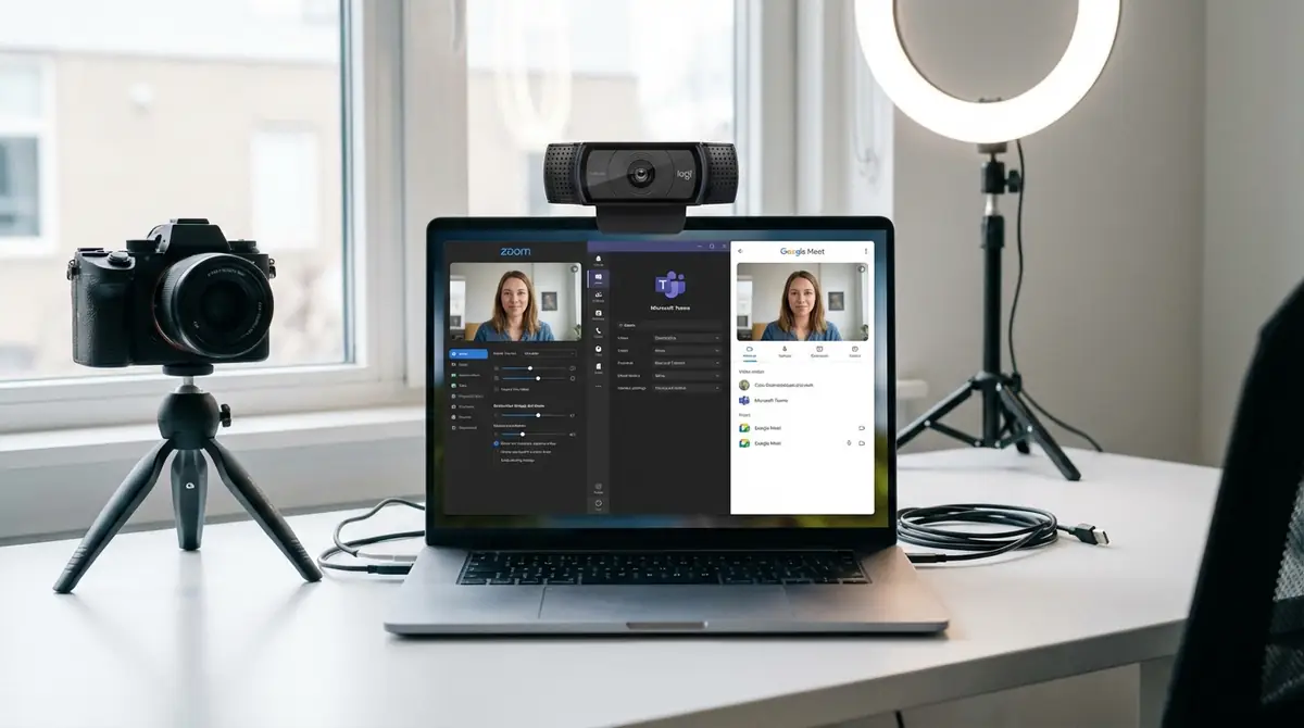 Zoom・Teams・Meetでカメラを設定する方法