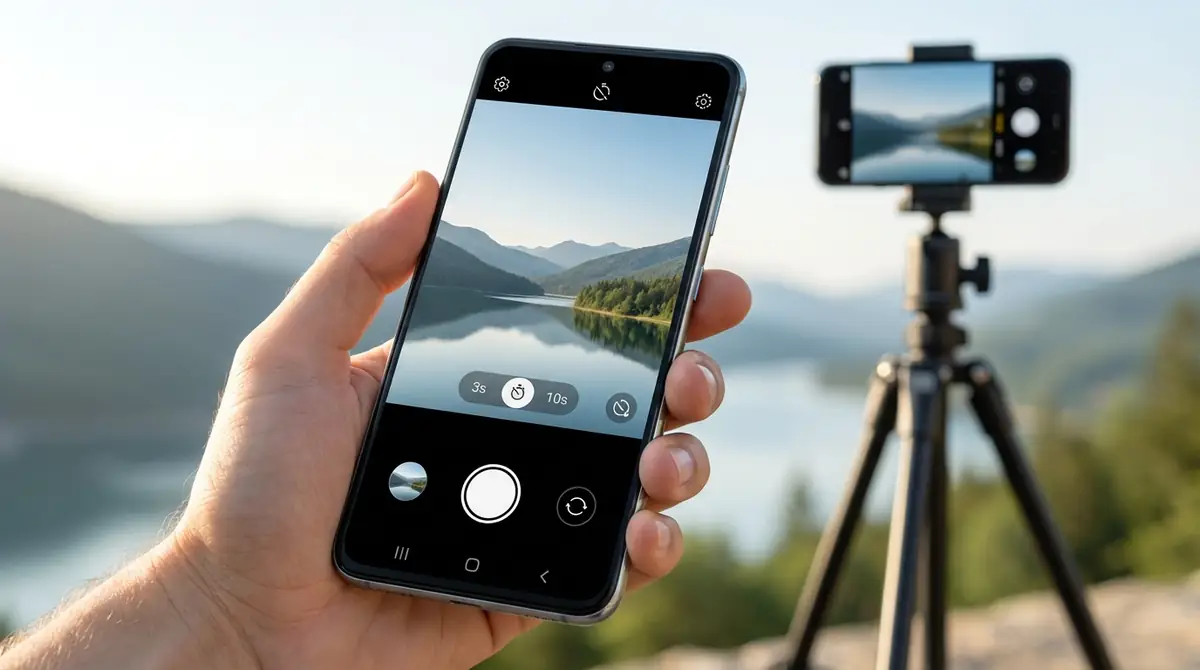 【Android】カメラのタイマー設定方法と使い方