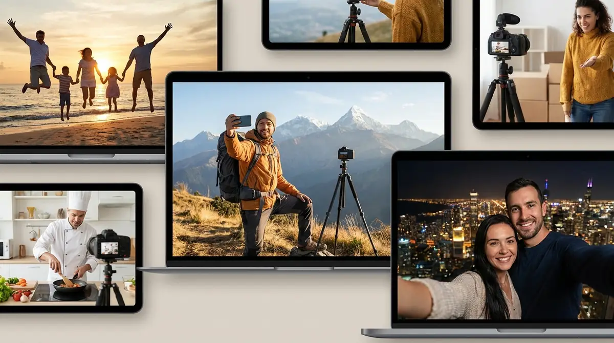 シーン別タイマー撮影の活用例