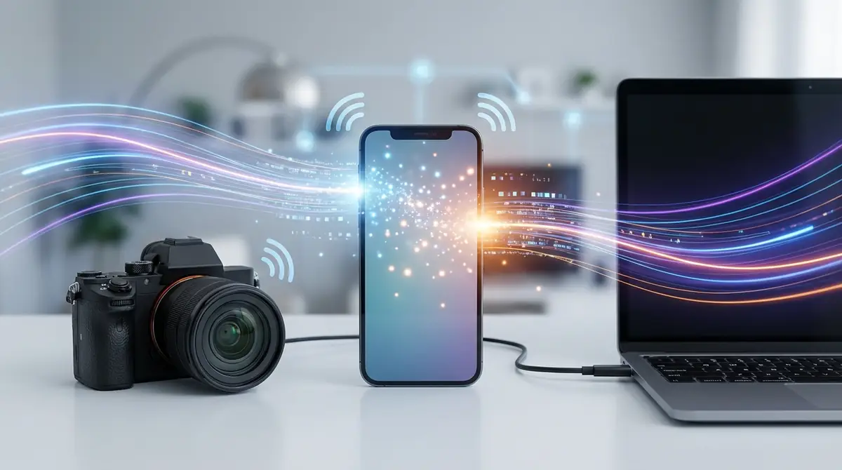 写真・動画をスマホに転送する方法