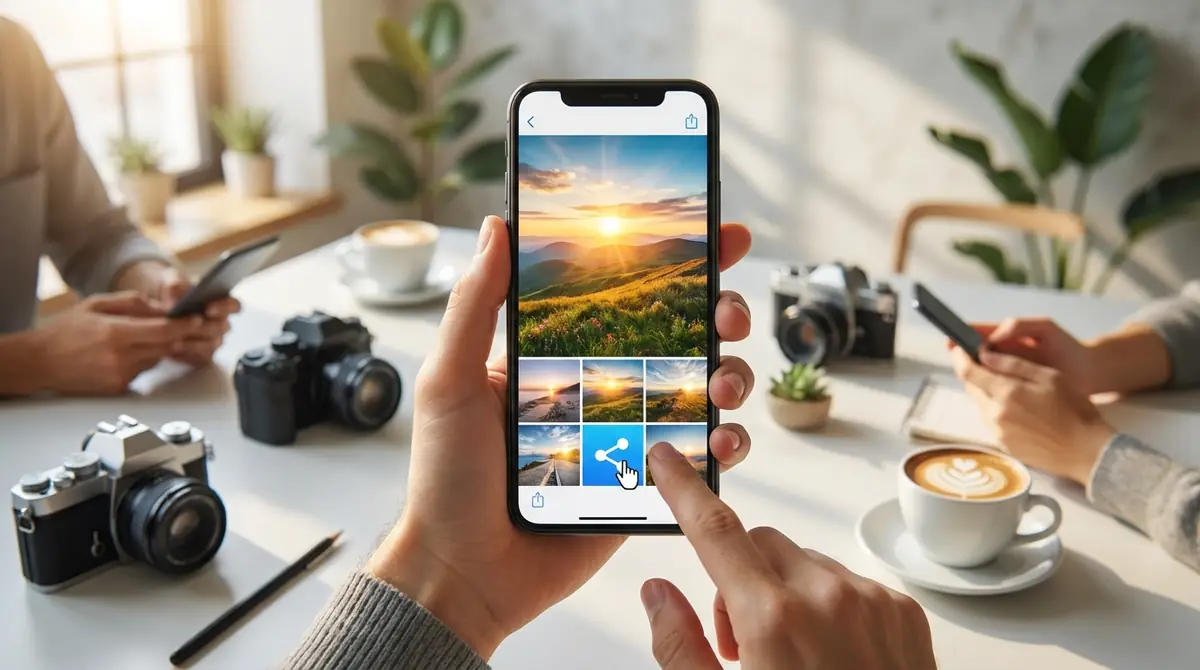 SNSに写真を共有・投稿する方法