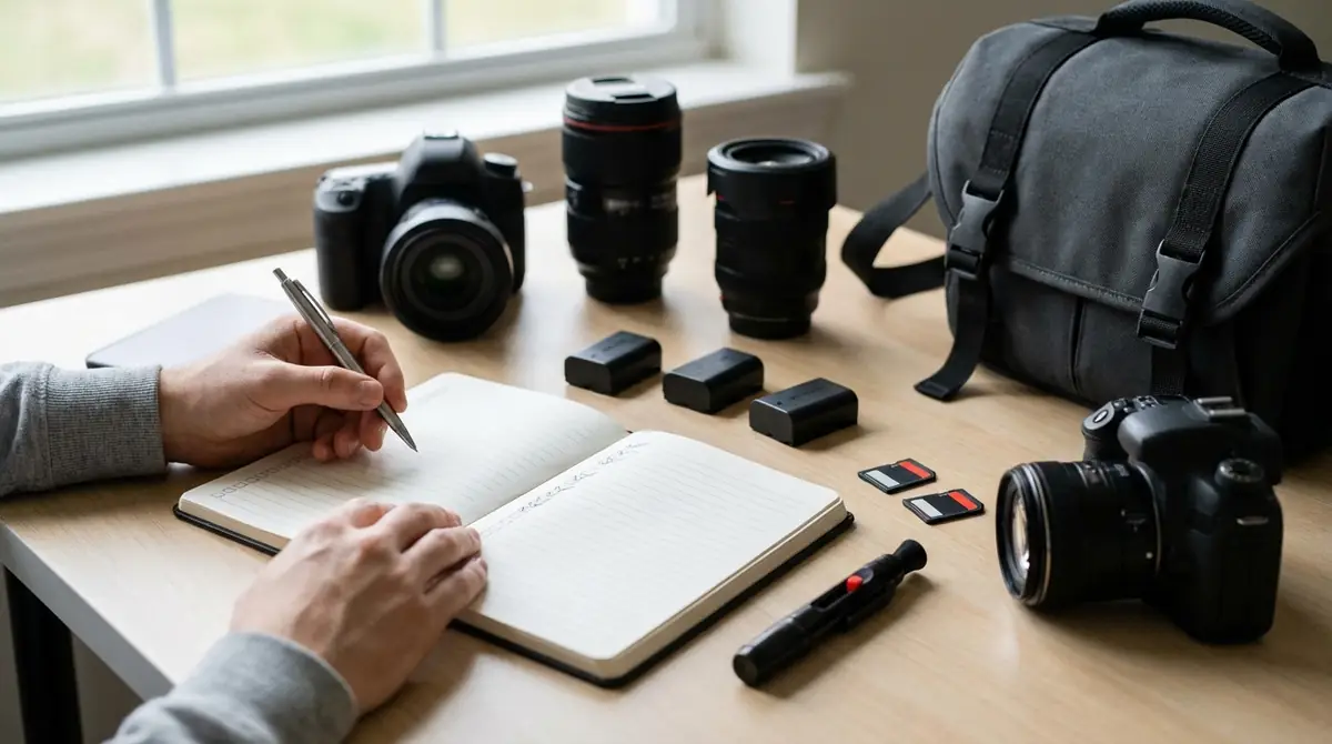 撮影前の準備チェックリスト