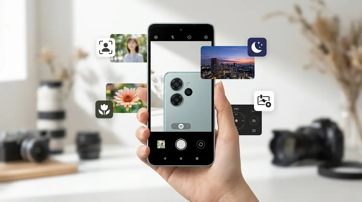 AQUOS sense9の撮影モード別カメラ使い方ガイド