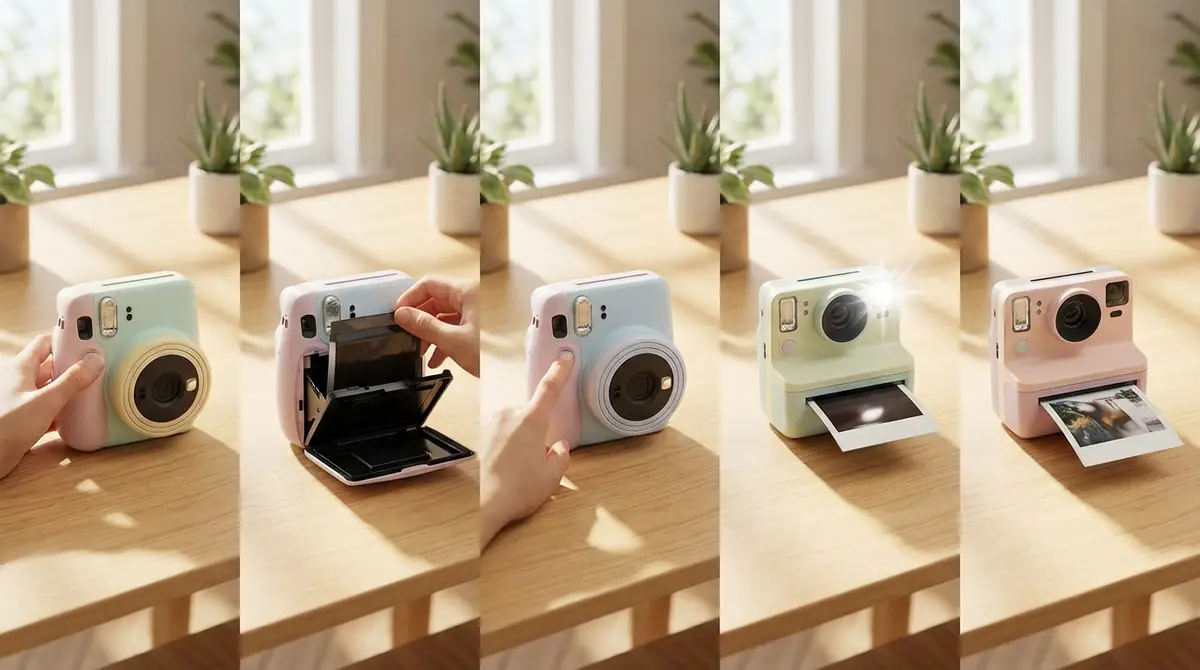 チェキの基本操作|電源ONから撮影までの5ステップ