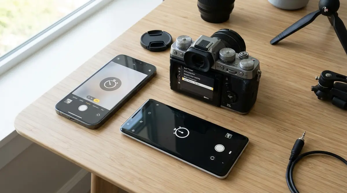 カメラタイマーの設定場所【iPhone・Android・デジカメ別】