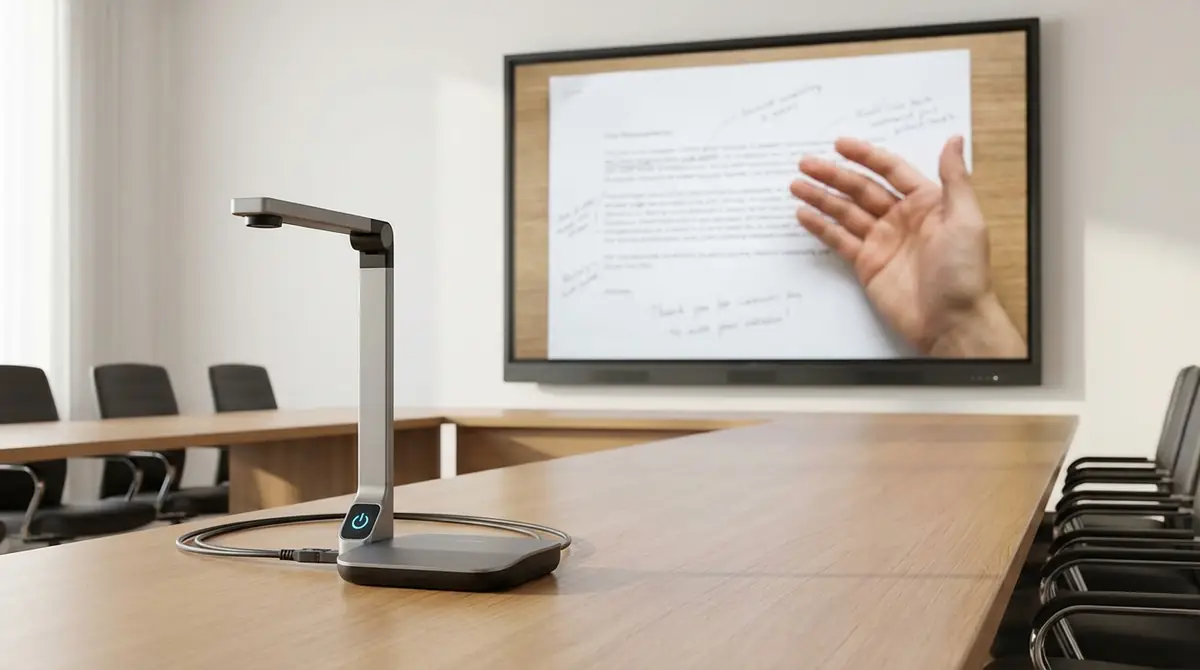 【5ステップ】書画カメラの基本的な使い方|電源ONから投影まで