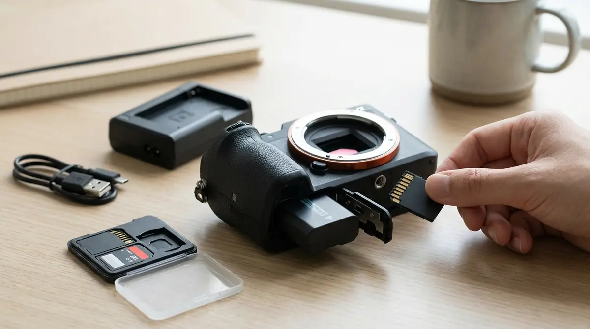 カメラの使い方|電源からSDカードまでの準備手順