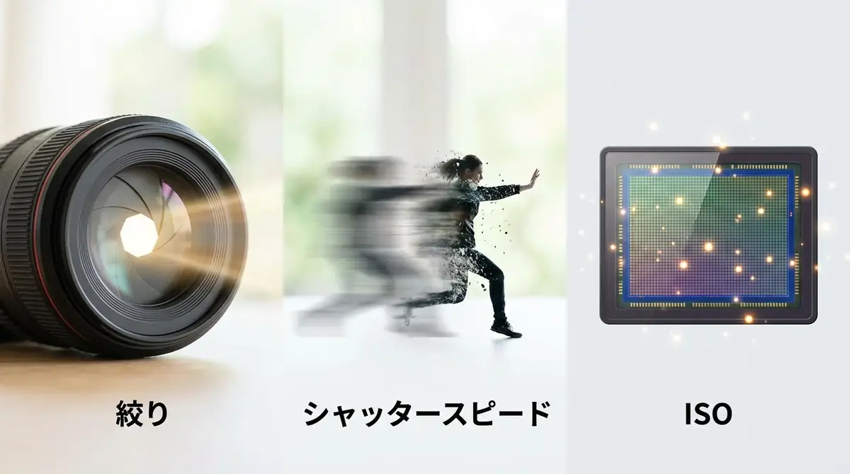 初心者が理解すべき露出の3要素|絞り・シャッタースピード・ISO