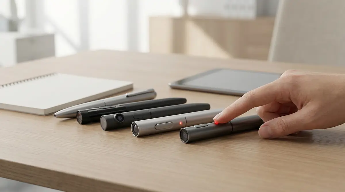 ペン型カメラの録画操作方法【機種タイプ別に解説】