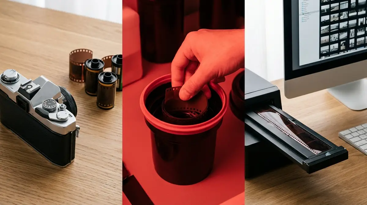 撮影後の流れ|巻き戻し・現像・データ化の手順