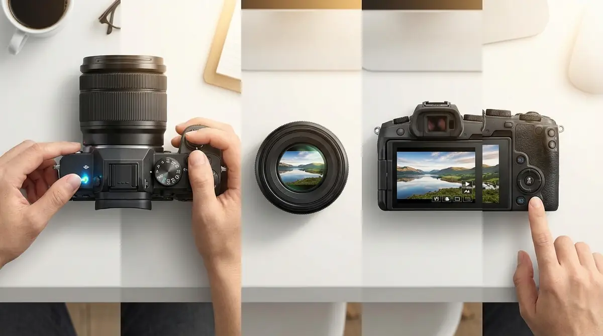 デジタルカメラの基本的な使い方|電源ONから撮影・確認までの5ステップ