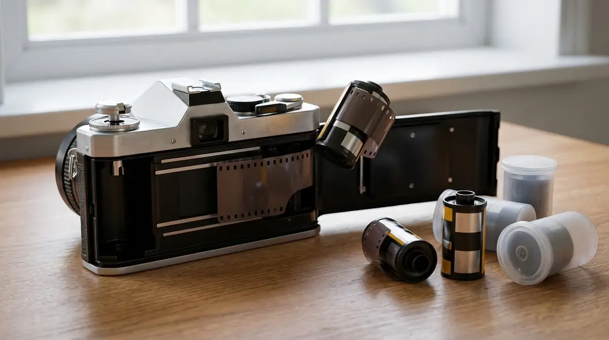 撮影後のフィルムの取り出し方|巻き戻しから保管まで