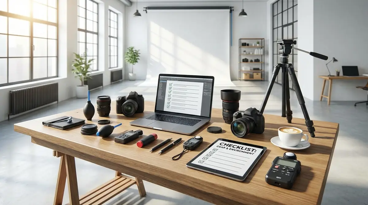 撮影前の準備|必要なものと環境チェックリスト
