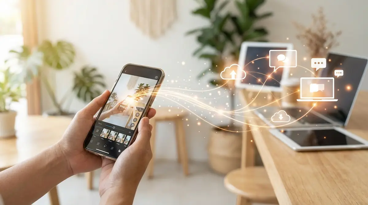 LINEカメラで撮影・加工した写真の保存と共有方法