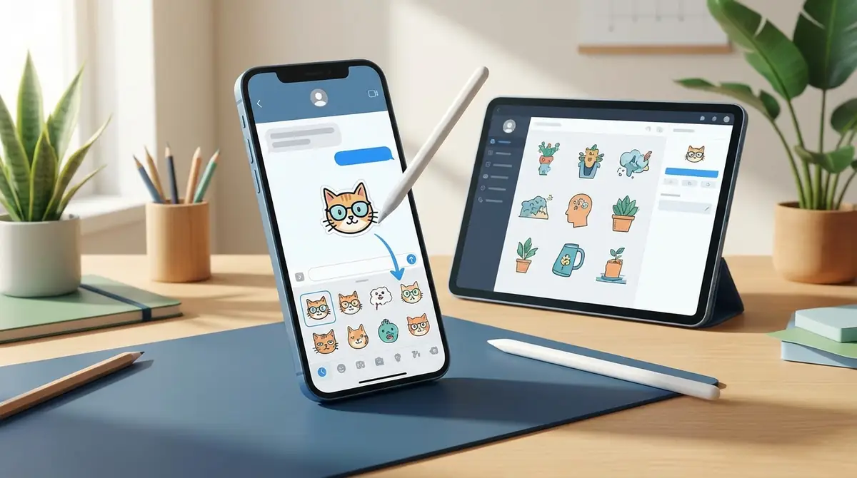 【メッセージアプリから】ステッカーを作成する方法