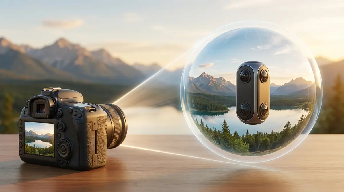 360度カメラとは？仕組みと普通のカメラとの違い