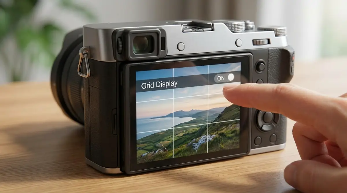 【30秒で完了】カメラのグリッド線を表示する設定方法