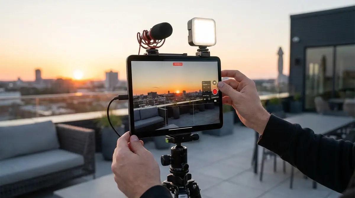 タブレットで動画を撮影する方法