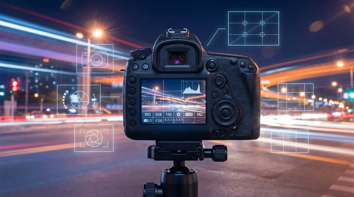 【図解】夜撮カメラの基本的な使い方と画面構成