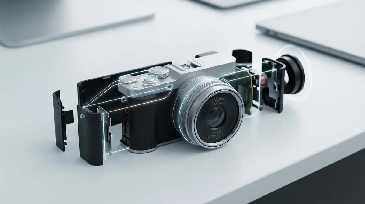 はっけんミニカメラの各部名称とボタンの役割