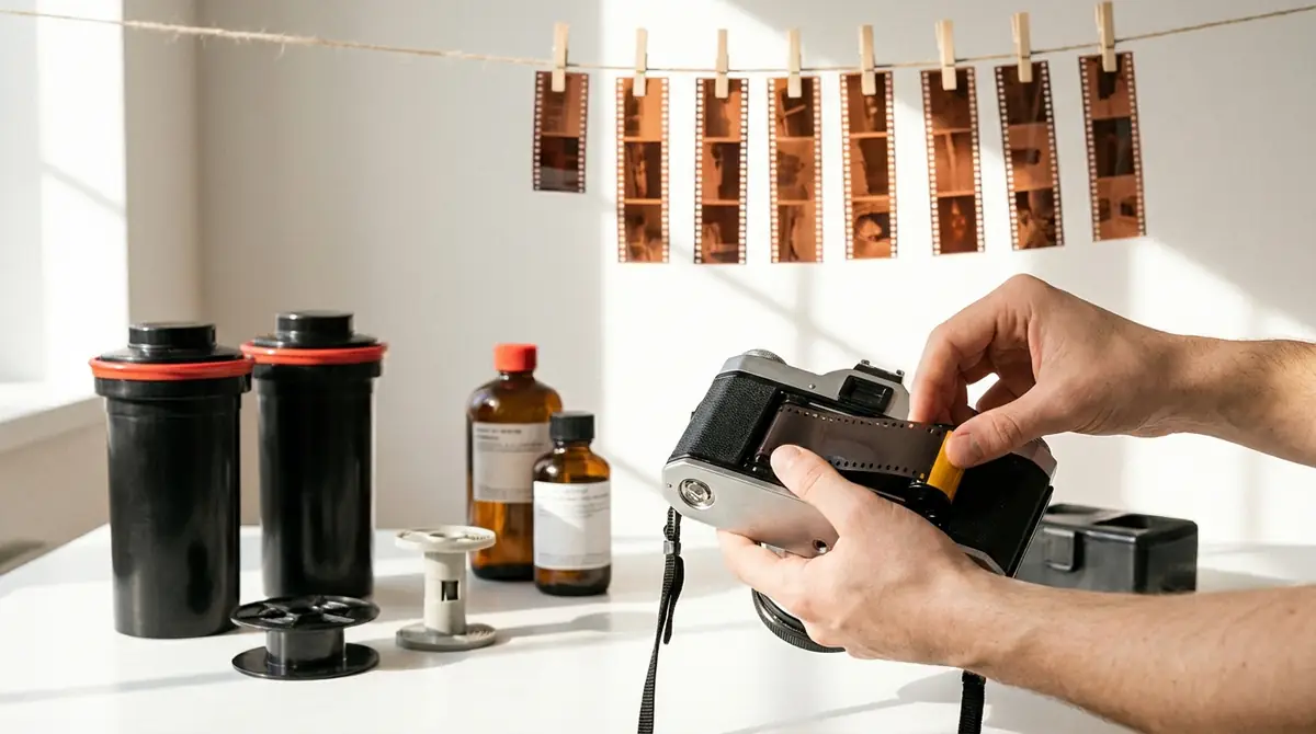 撮影後の手順|フィルムの取り出しと現像