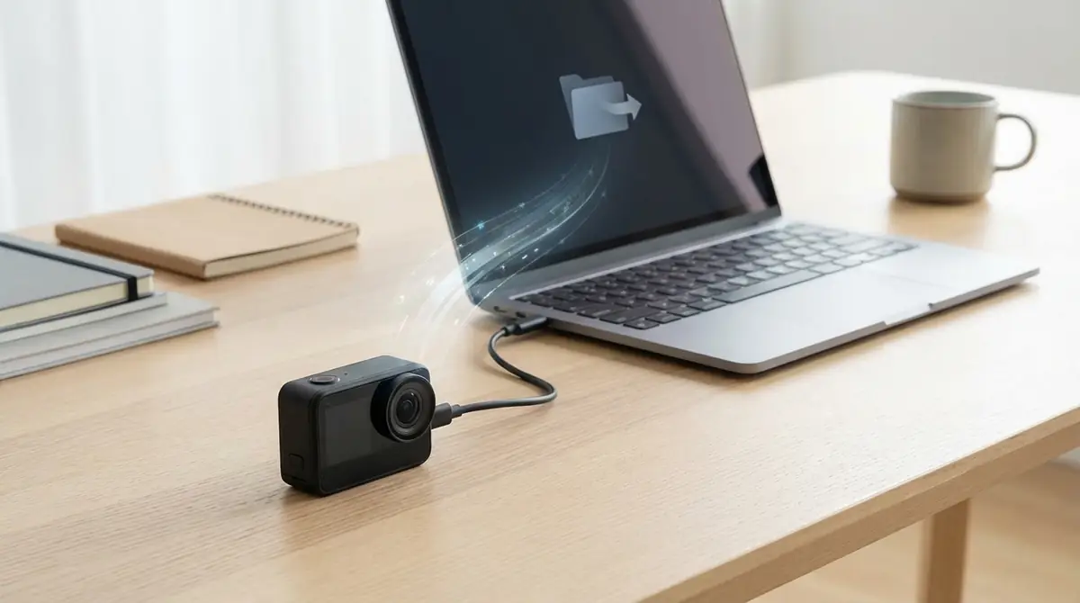 はっけんミニカメラのデータをパソコンに転送する方法