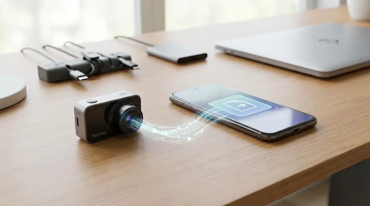 はっけんミニカメラのデータをスマホに転送する方法