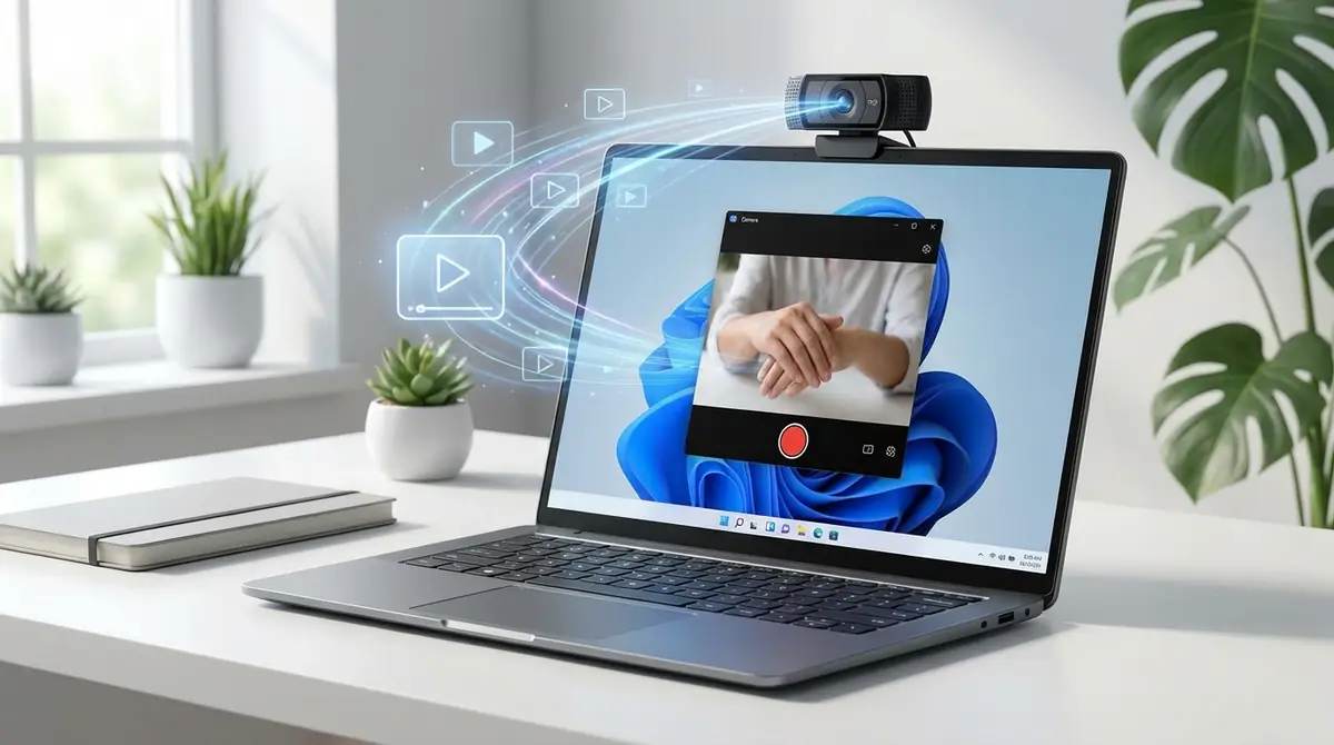 Windows 11 カメラで動画を録画する手順