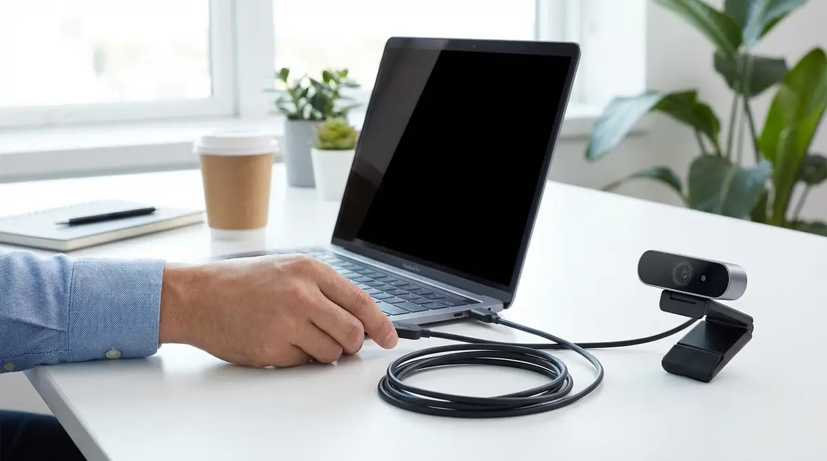 外付けWebカメラを接続して使う方法