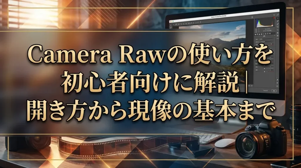 Camera Rawの使い方を初心者向けに解説｜開き方から現像の基本まで