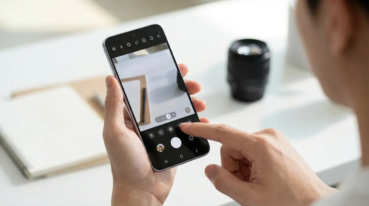 Galaxyカメラの基本画面と操作方法