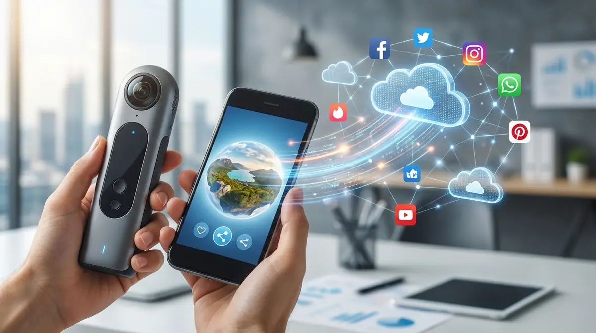 SNS・クラウドに360度写真を投稿する方法