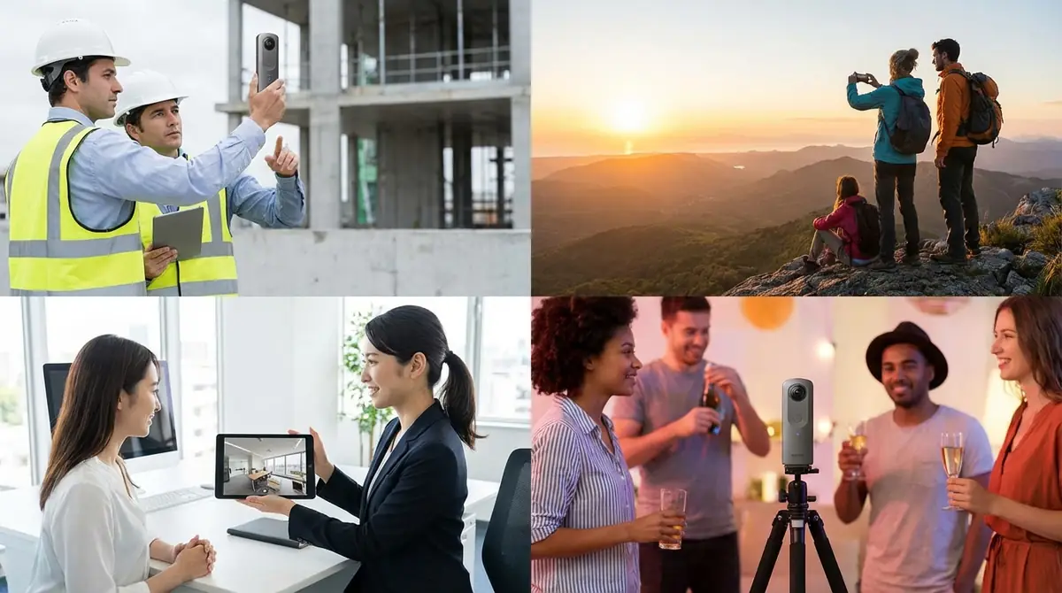 RICOH 360度カメラの活用シーン｜ビジネス・趣味での使い方