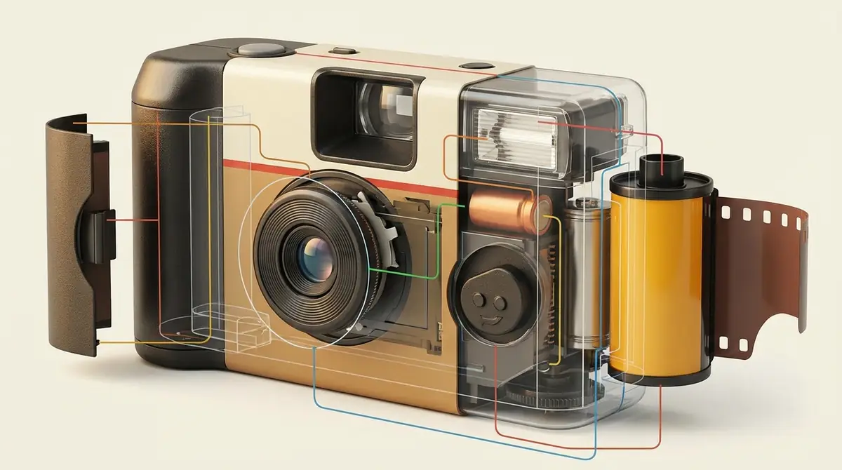 使い捨てカメラの基本構造を図解で理解しよう