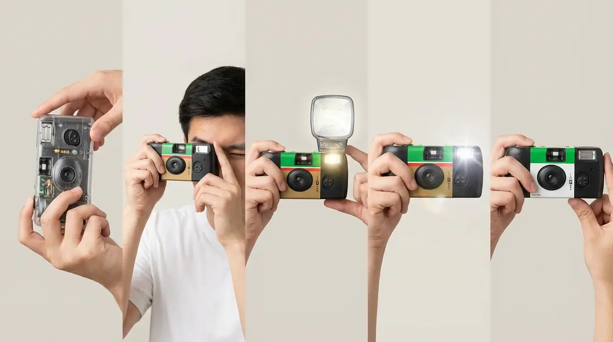 【図解】使い捨てカメラの撮影手順5ステップ