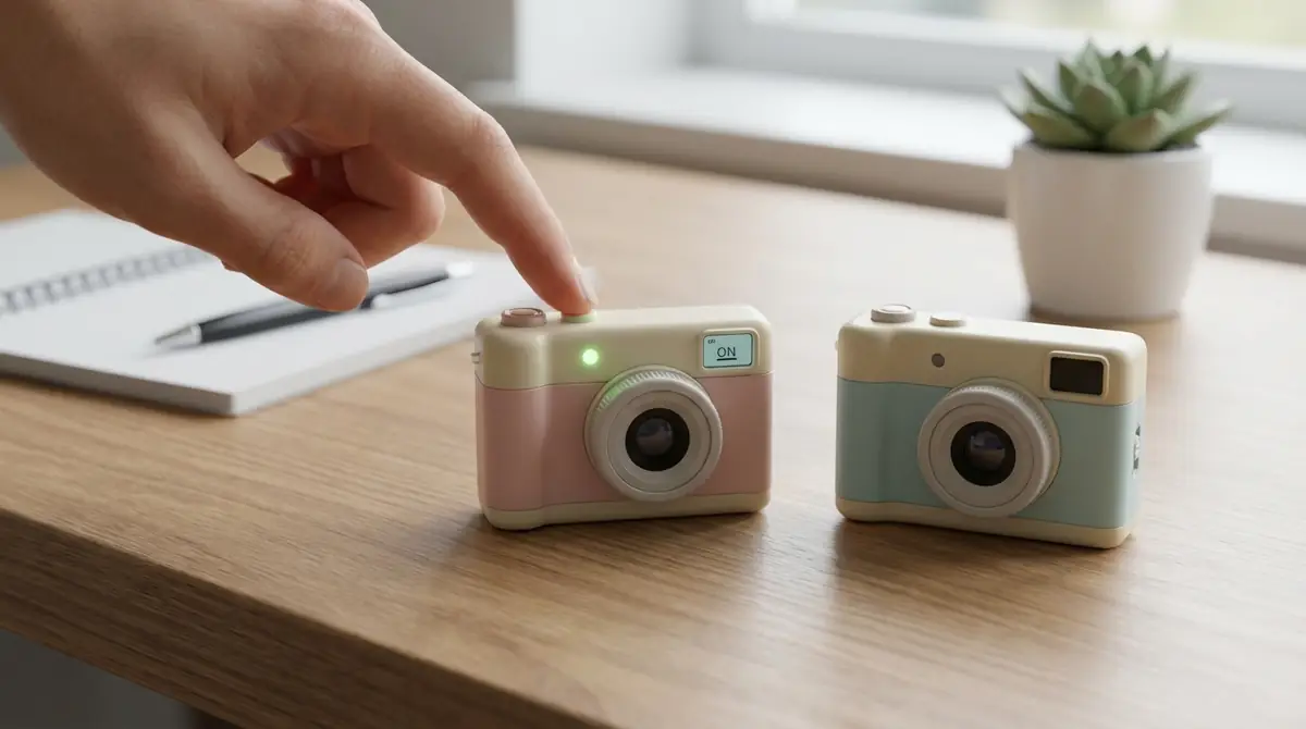 ミニトイカメラの電源の入れ方・切り方