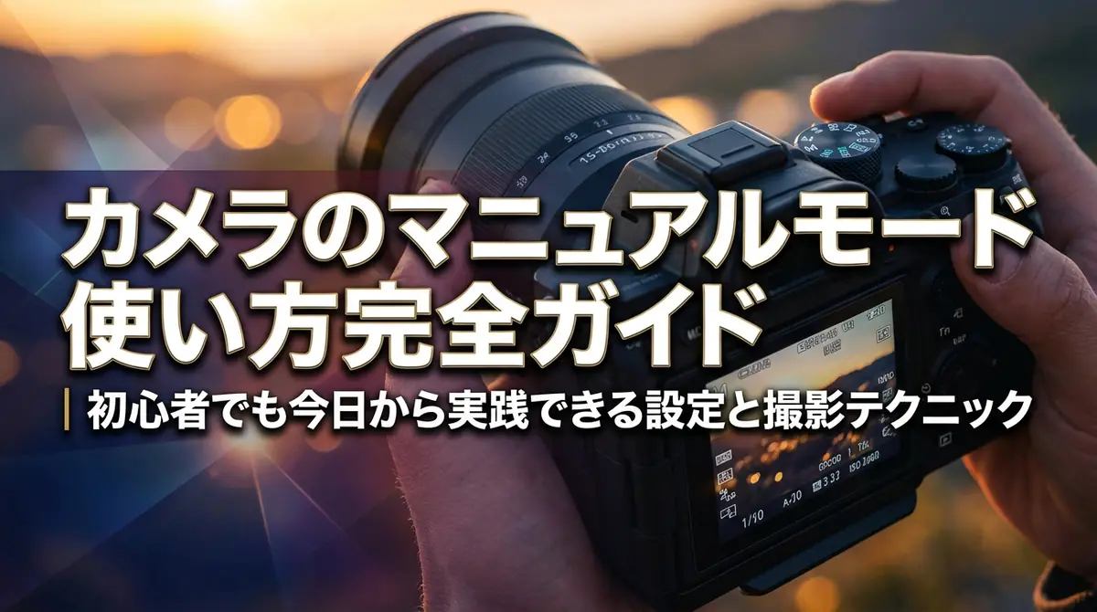 カメラのマニュアルモード使い方完全ガイド|初心者でも今日から実践できる設定と撮影テクニック