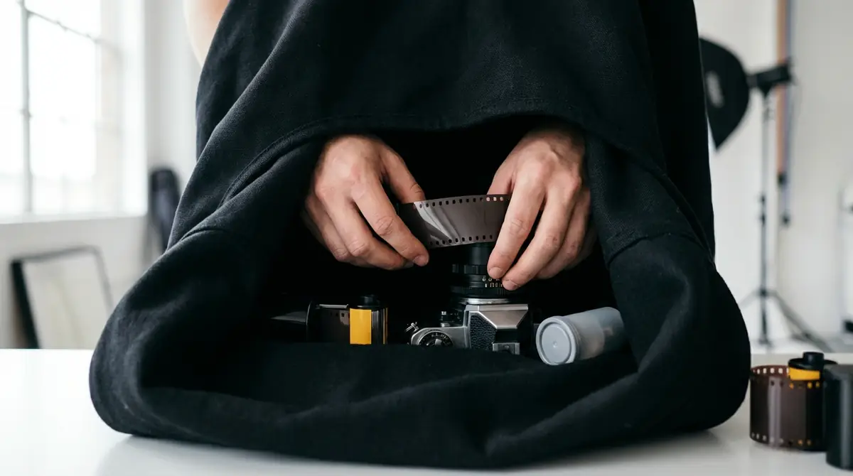 フィルムの入れ方｜ダークバッグでの装填手順