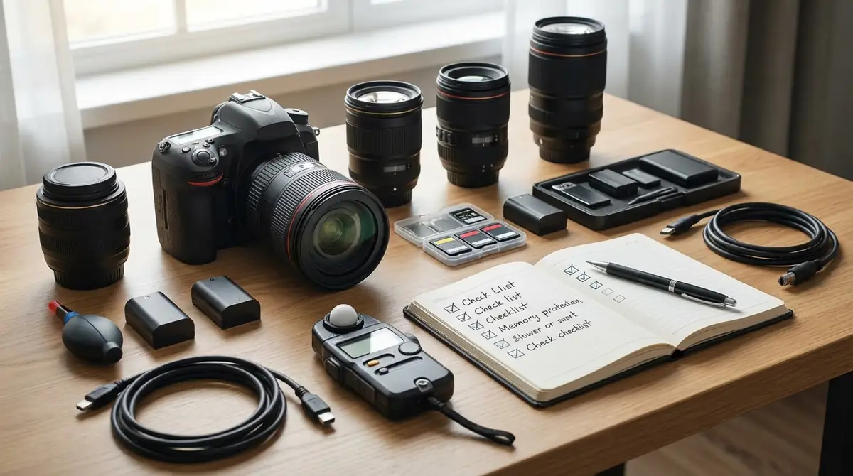撮影前の準備｜必要な機材と状態確認チェックリスト