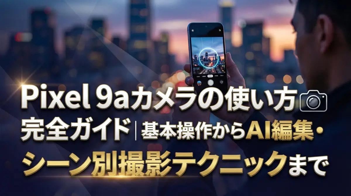 Pixel 9aカメラの使い方完全ガイド|基本操作からAI編集・シーン別撮影テクニックまで