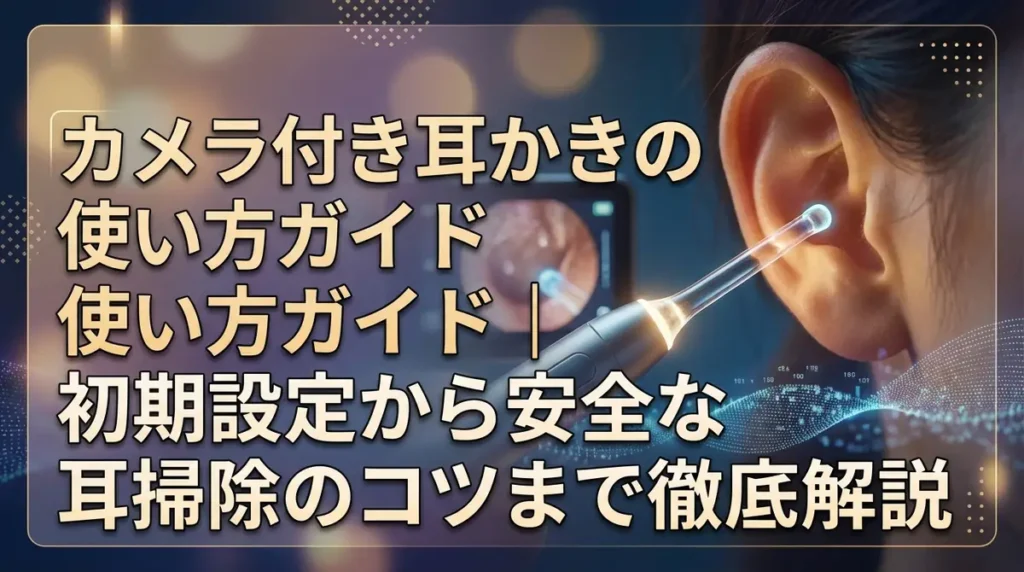 カメラ付き耳かきの使い方ガイド｜初期設定から安全な耳掃除のコツまで徹底解説