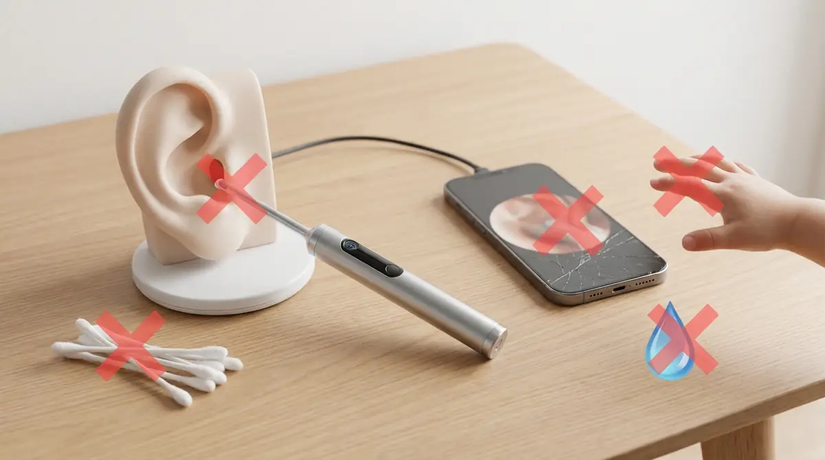 カメラ付き耳かきでやってはいけないNG行動5選