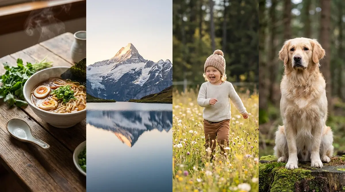 シーン別撮影クイックガイド【料理・風景・子供・ペット】