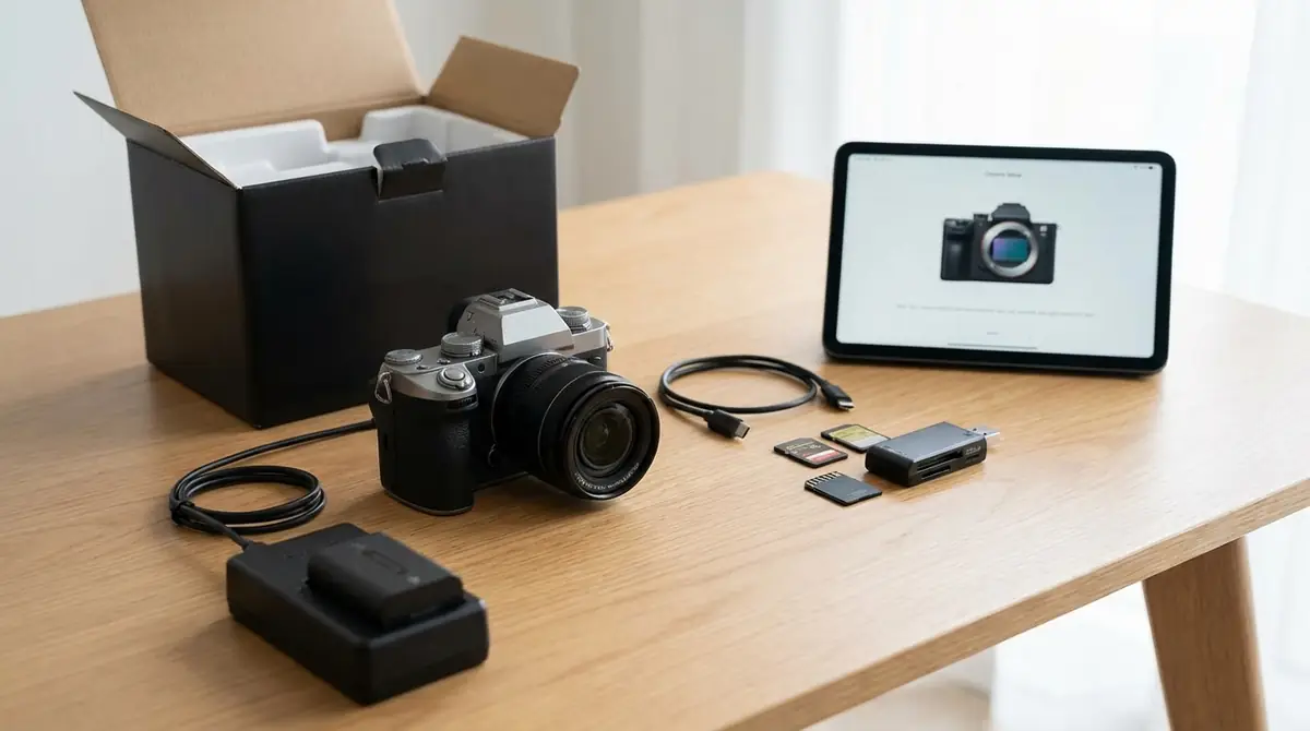 開封したらまずやること|充電・SDカード・初期設定