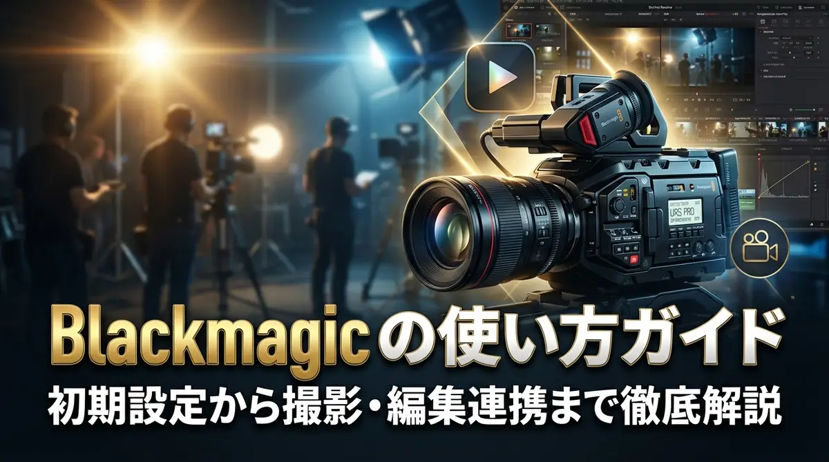 Blackmagic Cameraの使い方ガイド|初期設定から撮影・編集連携まで徹底解説