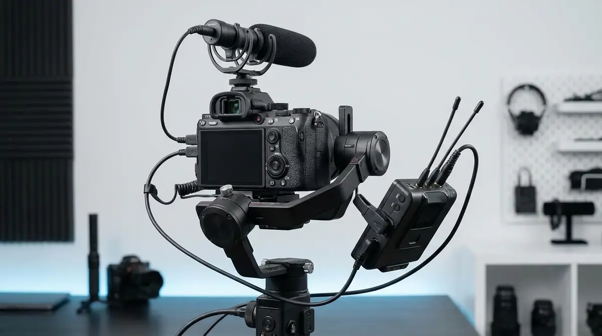 外部機器との連携方法|マイク・ジンバルの接続